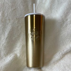 Gold ombré Starbucks tumbler